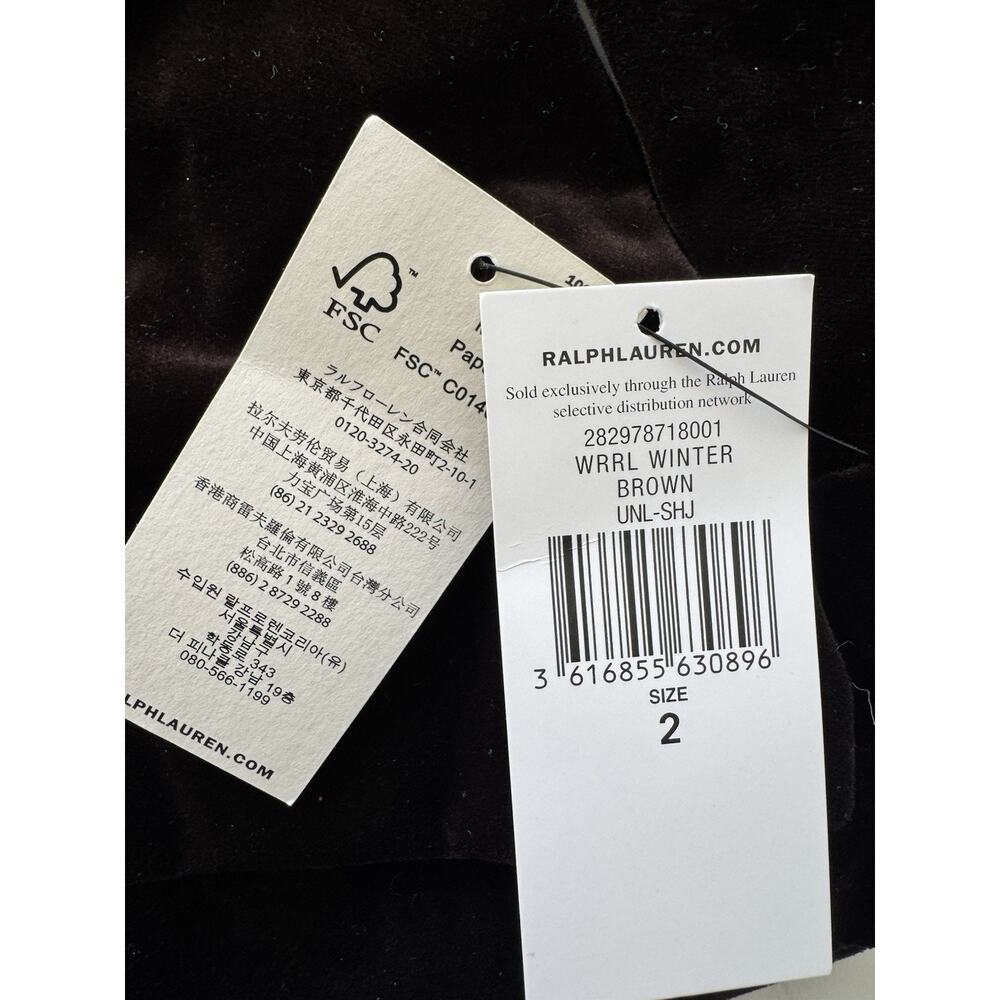 RRL Ralph Lauren Women's Cotton Velvet Jacket Size US 2 NWT! - Picture 6 of 8